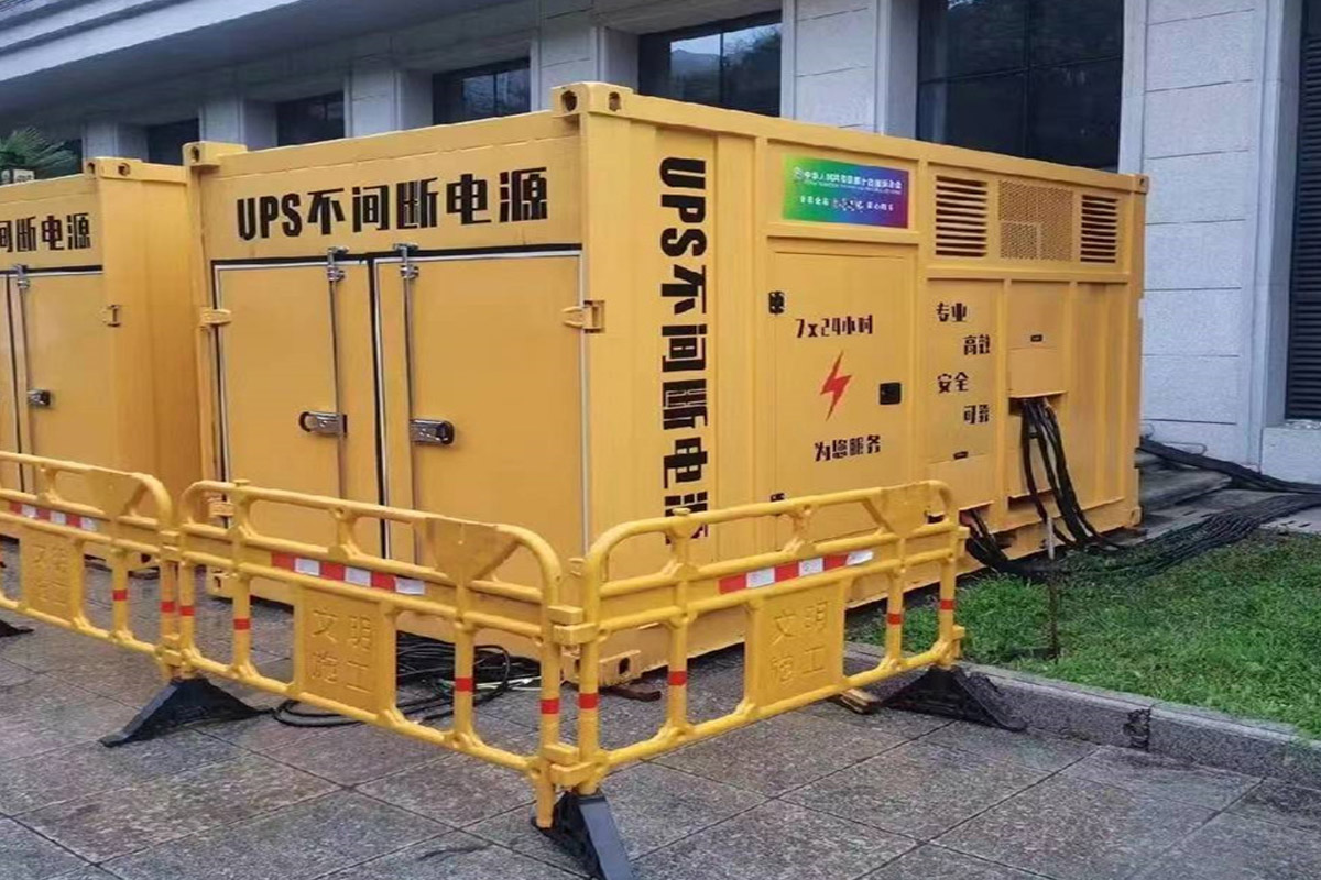 西华发电机租赁施工现场